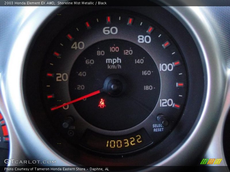 Shoreline Mist Metallic / Black 2003 Honda Element EX AWD