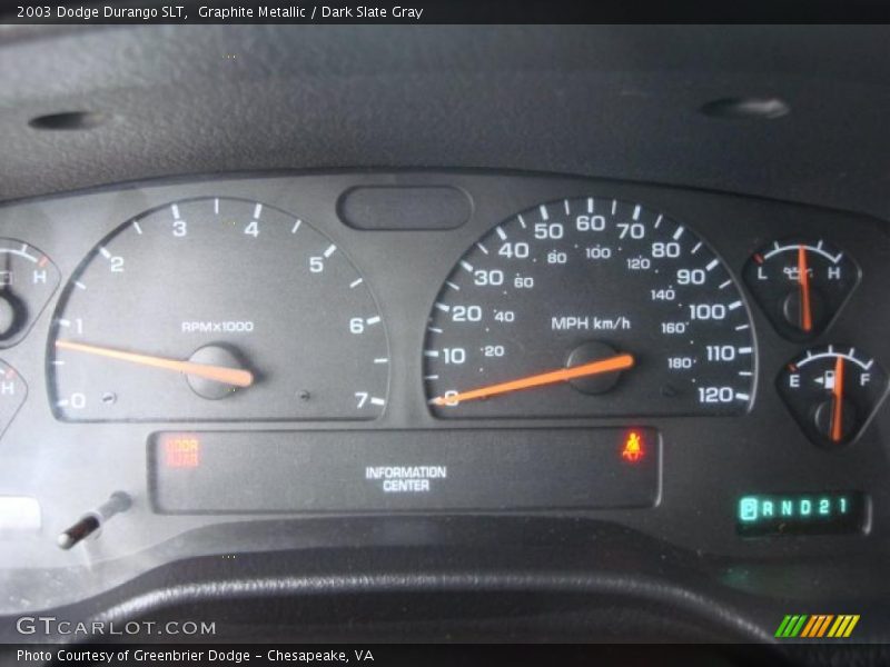  2003 Durango SLT SLT Gauges