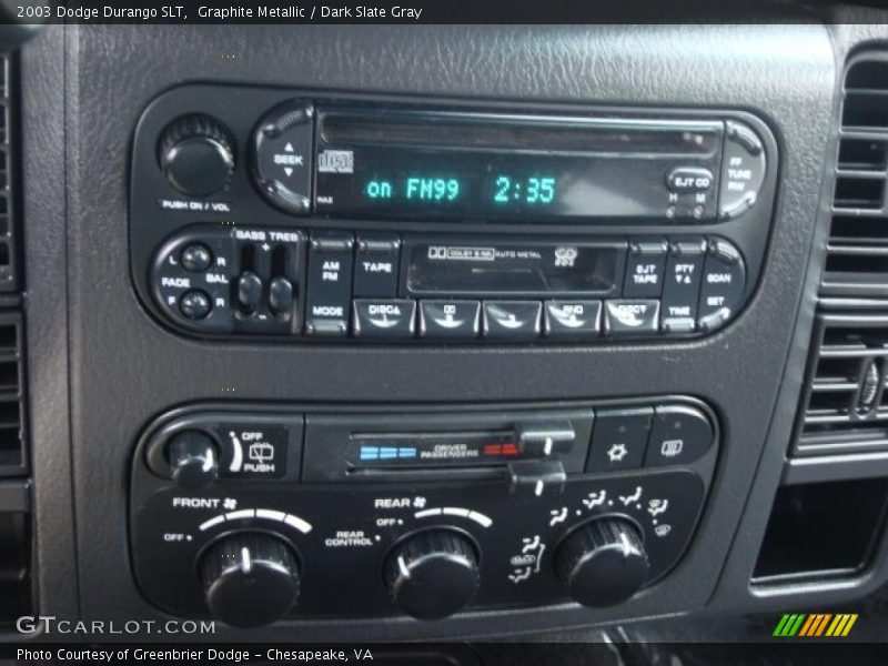 Controls of 2003 Durango SLT
