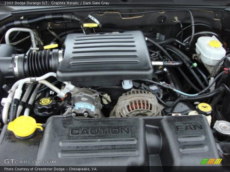  2003 Durango SLT Engine - 4.7 Liter OHV 16-Valve V8