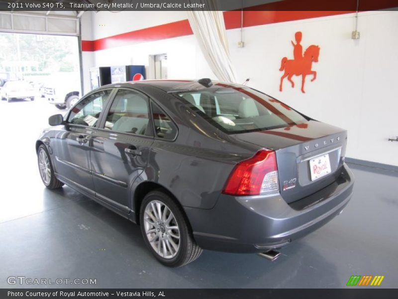 Titanium Grey Metallic / Umbra/Calcite Leather 2011 Volvo S40 T5