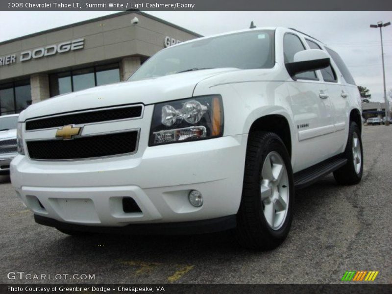 Summit White / Light Cashmere/Ebony 2008 Chevrolet Tahoe LT