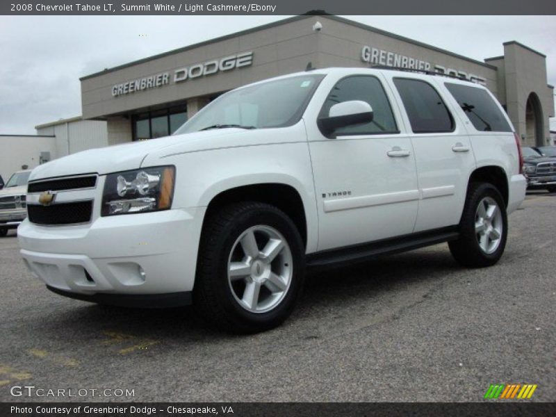 Summit White / Light Cashmere/Ebony 2008 Chevrolet Tahoe LT