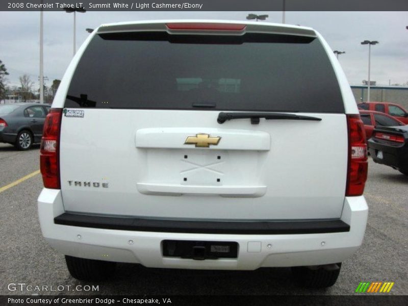 Summit White / Light Cashmere/Ebony 2008 Chevrolet Tahoe LT