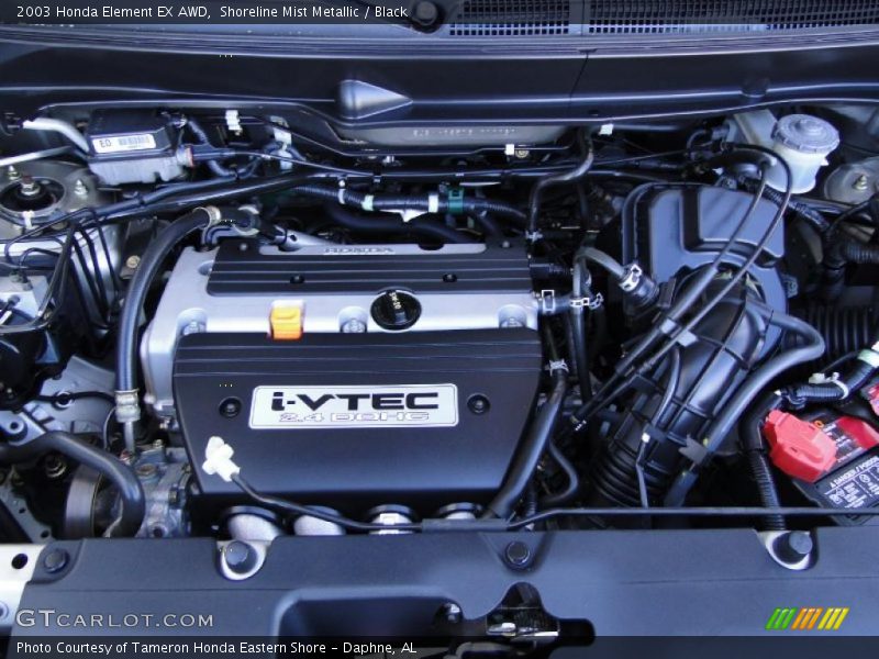 Shoreline Mist Metallic / Black 2003 Honda Element EX AWD
