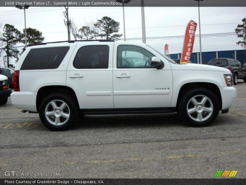 Summit White / Light Cashmere/Ebony 2008 Chevrolet Tahoe LT