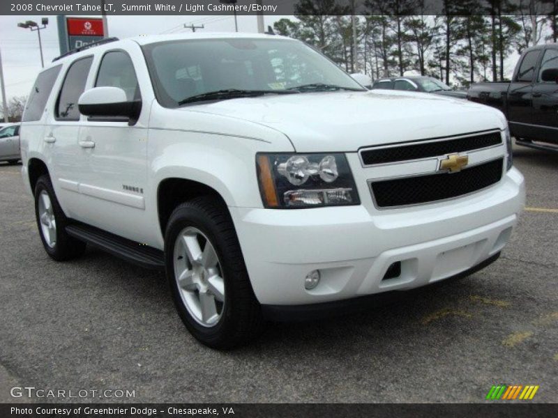 Summit White / Light Cashmere/Ebony 2008 Chevrolet Tahoe LT