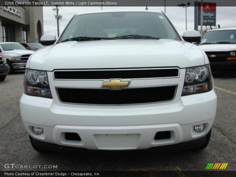 Summit White / Light Cashmere/Ebony 2008 Chevrolet Tahoe LT