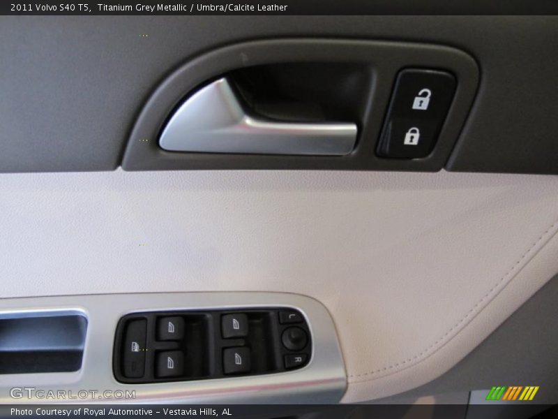 Titanium Grey Metallic / Umbra/Calcite Leather 2011 Volvo S40 T5