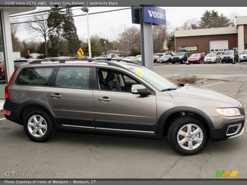 Oyster Grey Metallic / Anthracite Black 2008 Volvo XC70 AWD