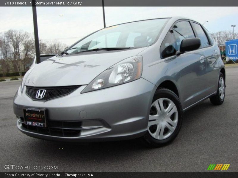 Storm Silver Metallic / Gray 2010 Honda Fit