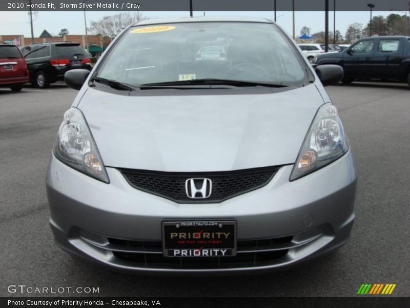 Storm Silver Metallic / Gray 2010 Honda Fit