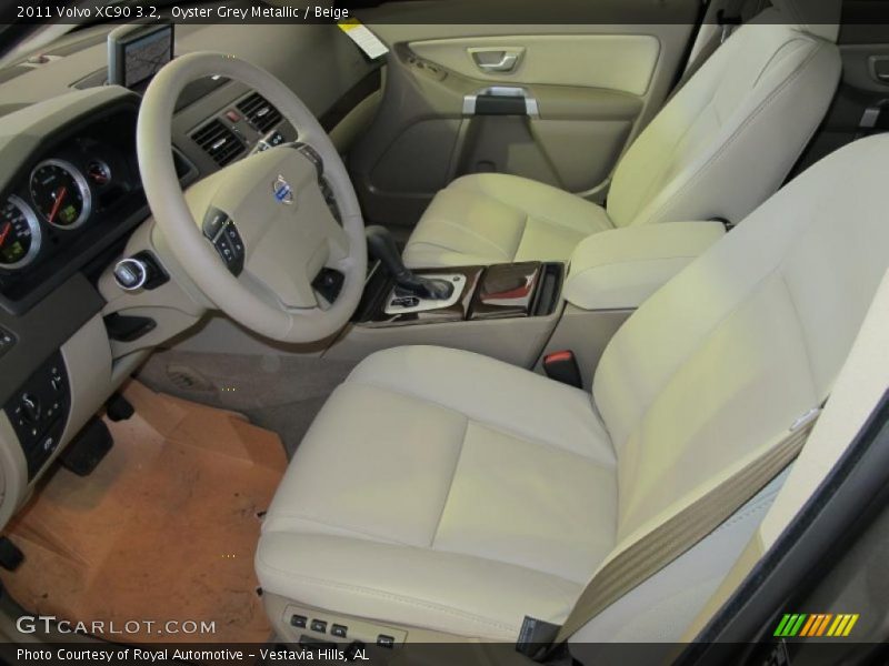 Oyster Grey Metallic / Beige 2011 Volvo XC90 3.2