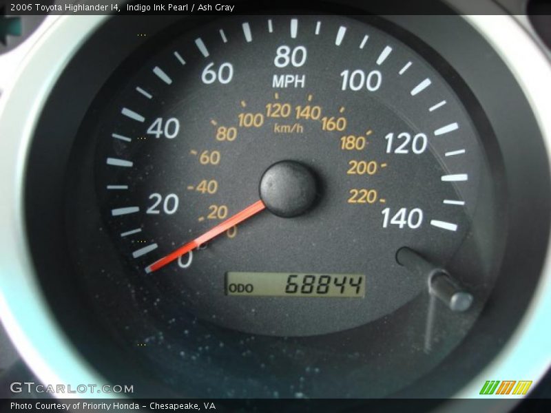 Indigo Ink Pearl / Ash Gray 2006 Toyota Highlander I4