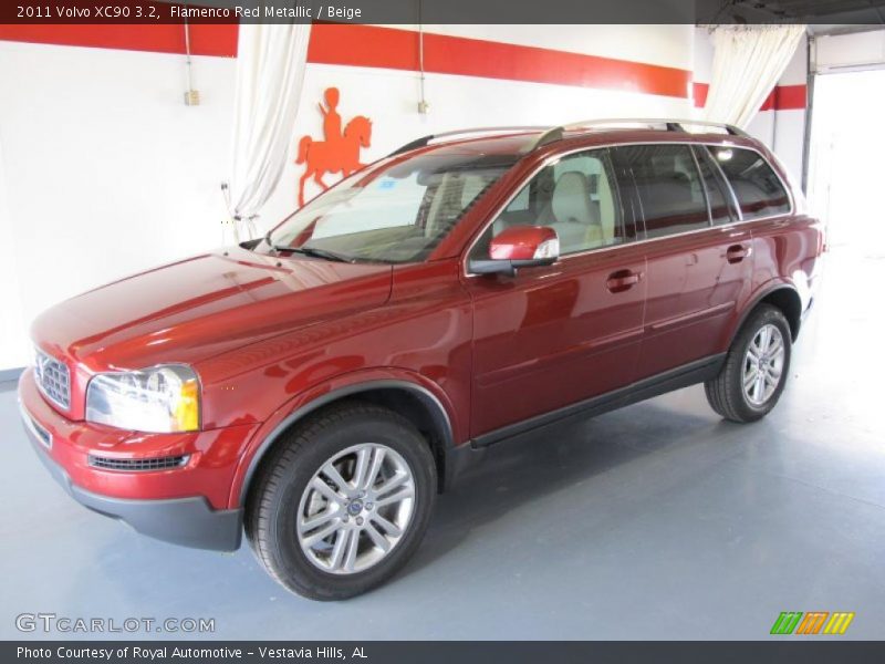 Flamenco Red Metallic / Beige 2011 Volvo XC90 3.2