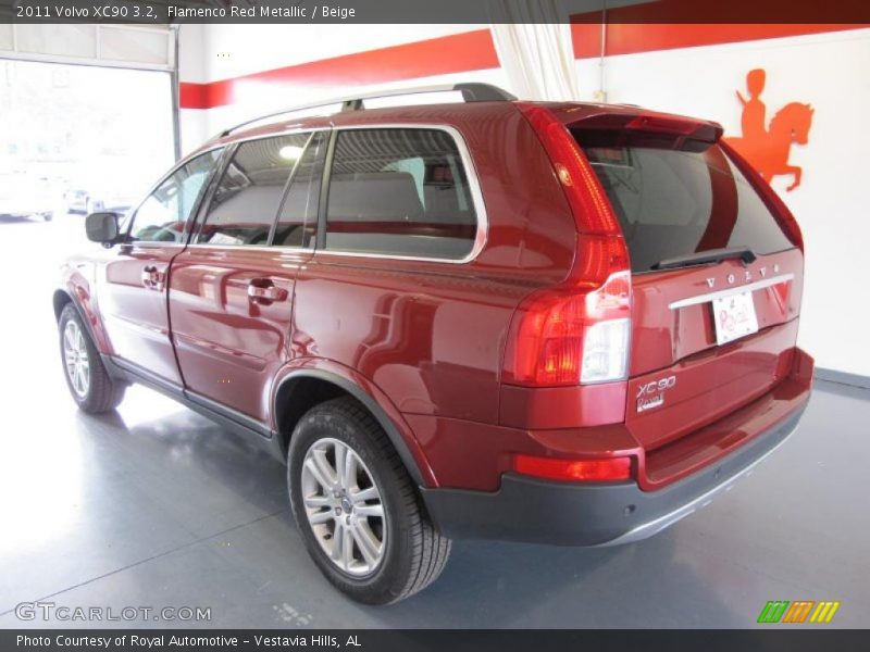 Flamenco Red Metallic / Beige 2011 Volvo XC90 3.2