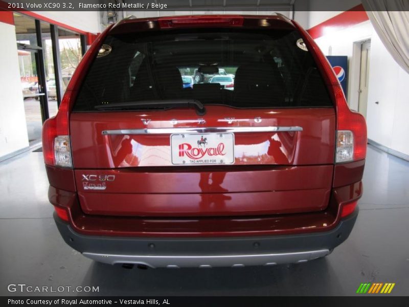 Flamenco Red Metallic / Beige 2011 Volvo XC90 3.2