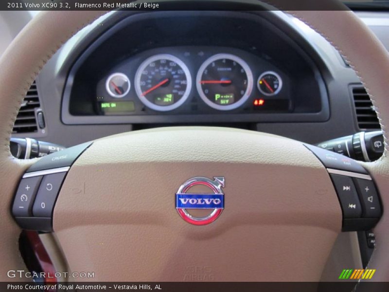 Flamenco Red Metallic / Beige 2011 Volvo XC90 3.2