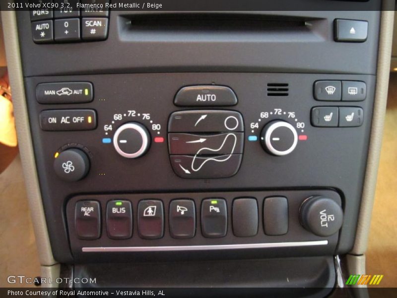 Controls of 2011 XC90 3.2