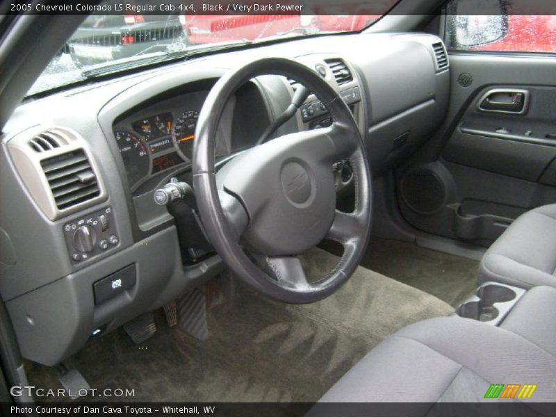 Very Dark Pewter Interior - 2005 Colorado LS Regular Cab 4x4 