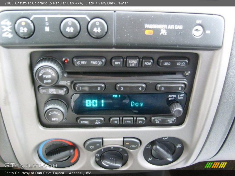 Controls of 2005 Colorado LS Regular Cab 4x4