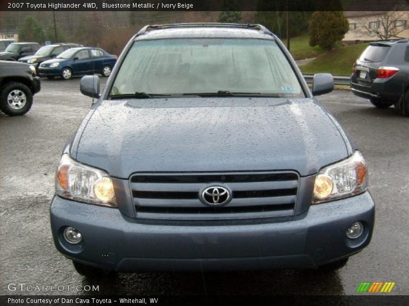 Bluestone Metallic / Ivory Beige 2007 Toyota Highlander 4WD
