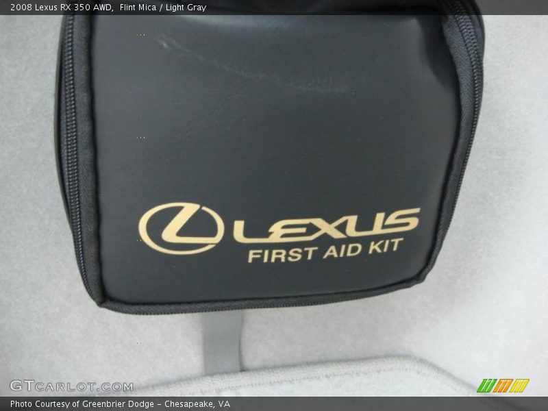 Flint Mica / Light Gray 2008 Lexus RX 350 AWD