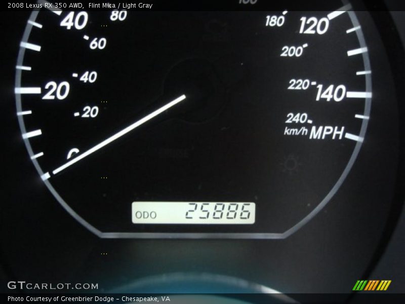 Flint Mica / Light Gray 2008 Lexus RX 350 AWD