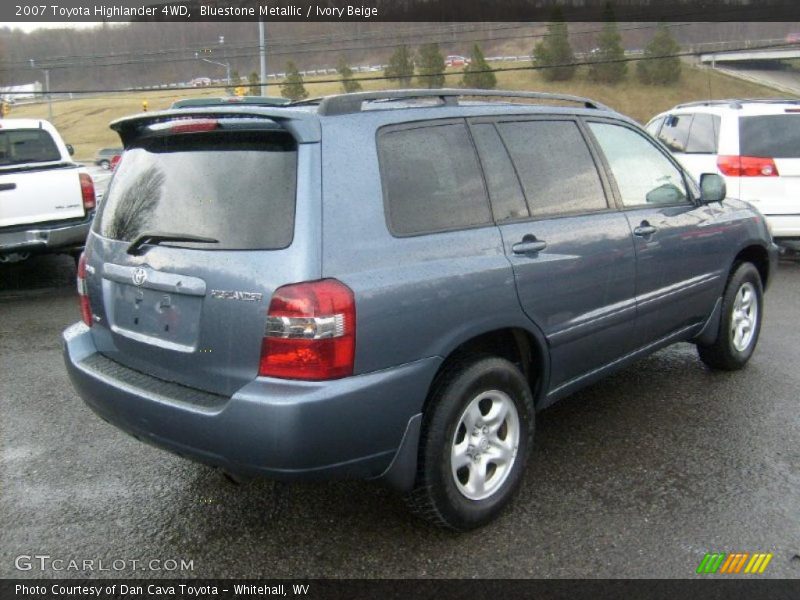 Bluestone Metallic / Ivory Beige 2007 Toyota Highlander 4WD