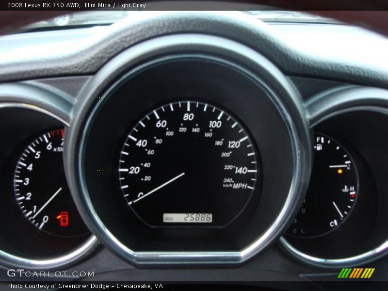 Flint Mica / Light Gray 2008 Lexus RX 350 AWD