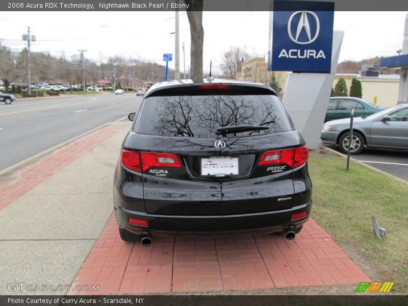 Nighthawk Black Pearl / Ebony 2008 Acura RDX Technology