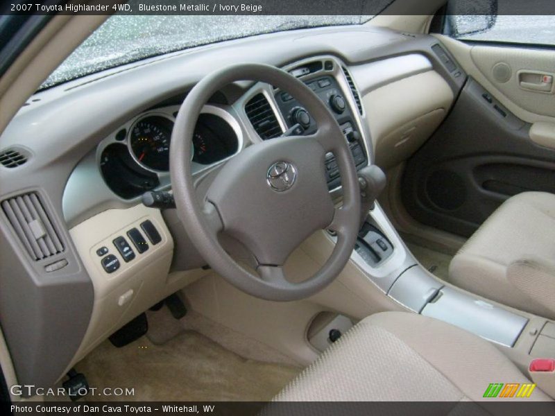 Ivory Beige Interior - 2007 Highlander 4WD 