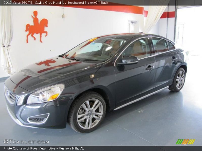Saville Grey Metallic / Beechwood Brown/Off Black 2012 Volvo S60 T5