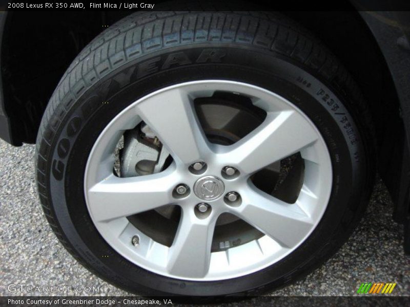 Flint Mica / Light Gray 2008 Lexus RX 350 AWD