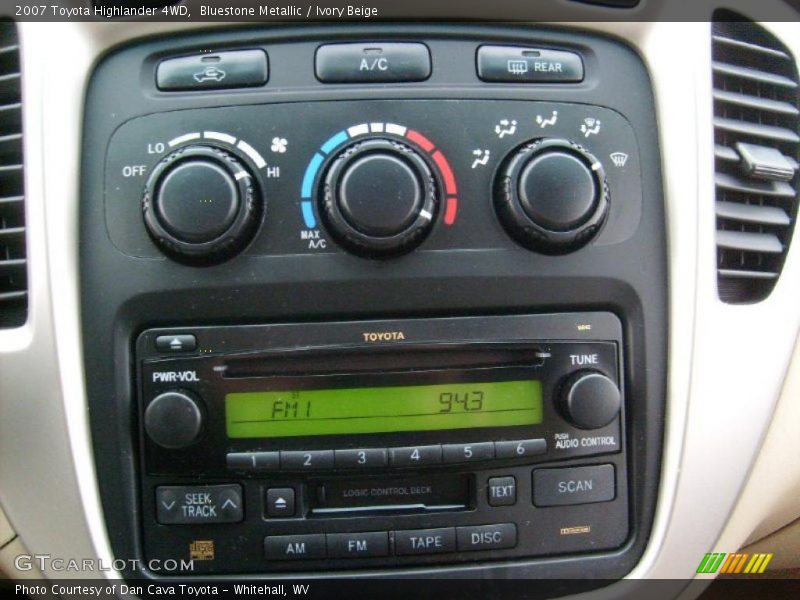 Controls of 2007 Highlander 4WD