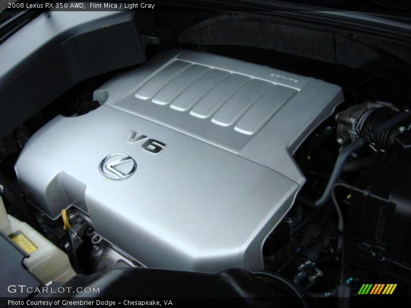 Flint Mica / Light Gray 2008 Lexus RX 350 AWD