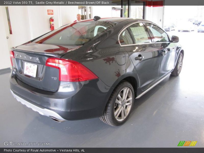 Saville Grey Metallic / Beechwood Brown/Off Black 2012 Volvo S60 T5