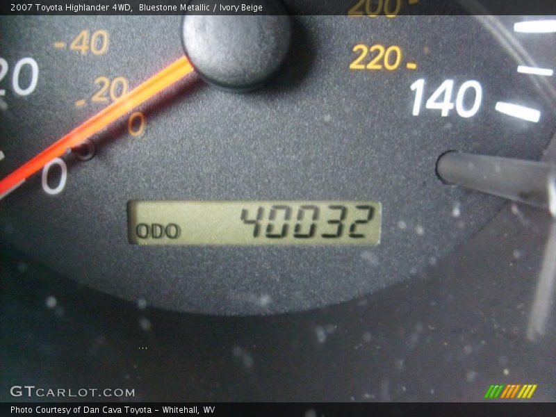 Bluestone Metallic / Ivory Beige 2007 Toyota Highlander 4WD