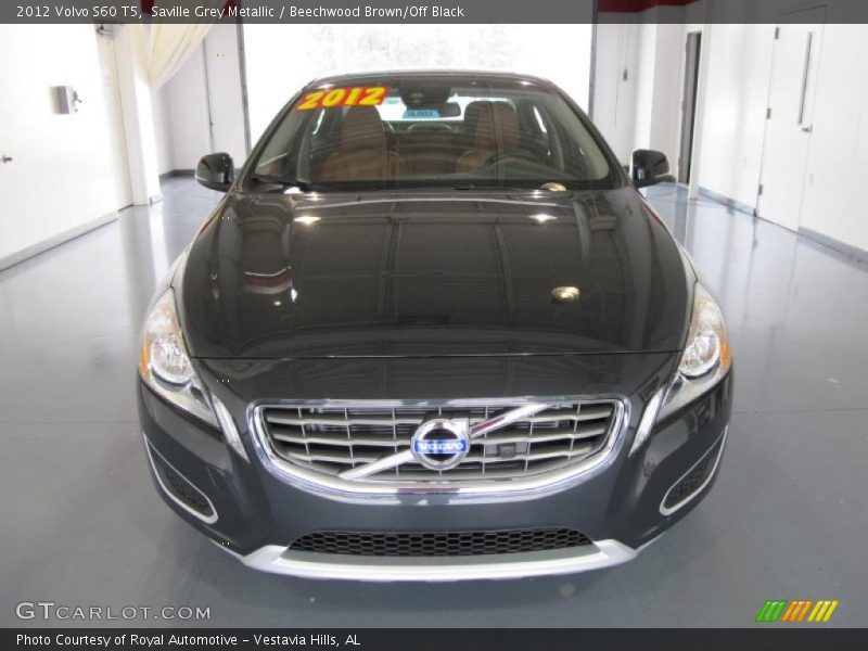 Saville Grey Metallic / Beechwood Brown/Off Black 2012 Volvo S60 T5