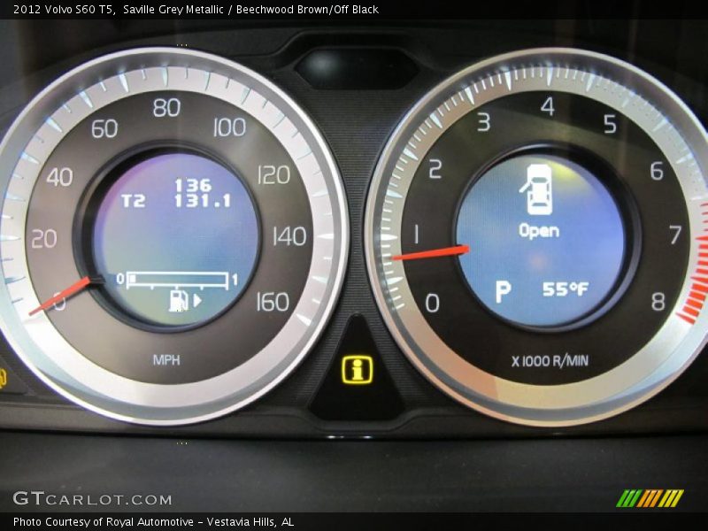  2012 S60 T5 T5 Gauges