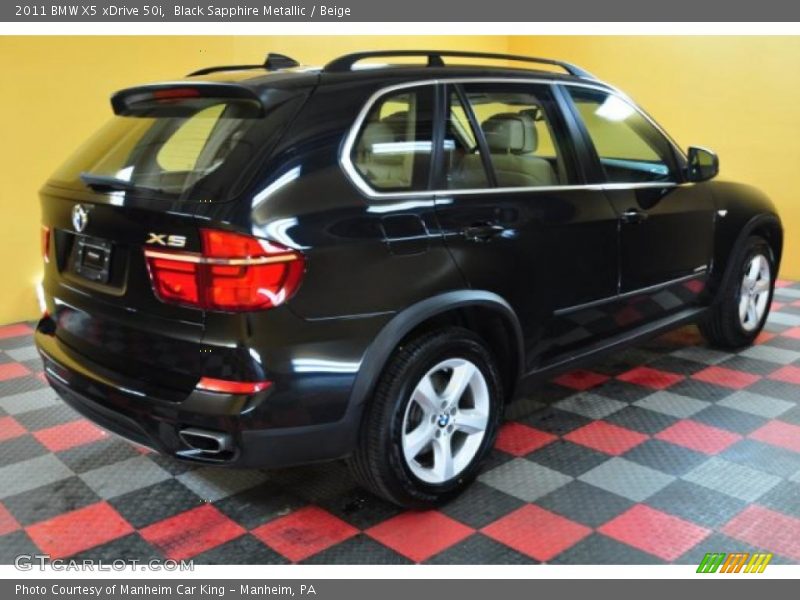 Black Sapphire Metallic / Beige 2011 BMW X5 xDrive 50i