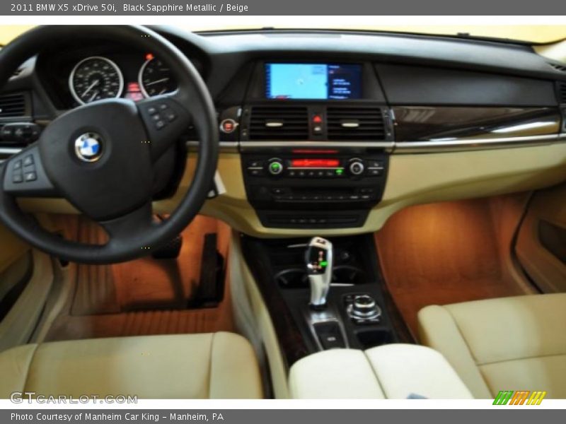 Black Sapphire Metallic / Beige 2011 BMW X5 xDrive 50i