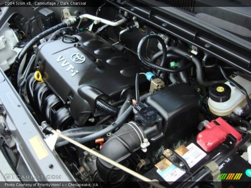  2004 xB  Engine - 1.5 Liter DOHC 16-Valve VVT-i 4 Cylinder