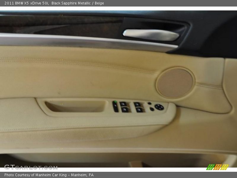 Black Sapphire Metallic / Beige 2011 BMW X5 xDrive 50i