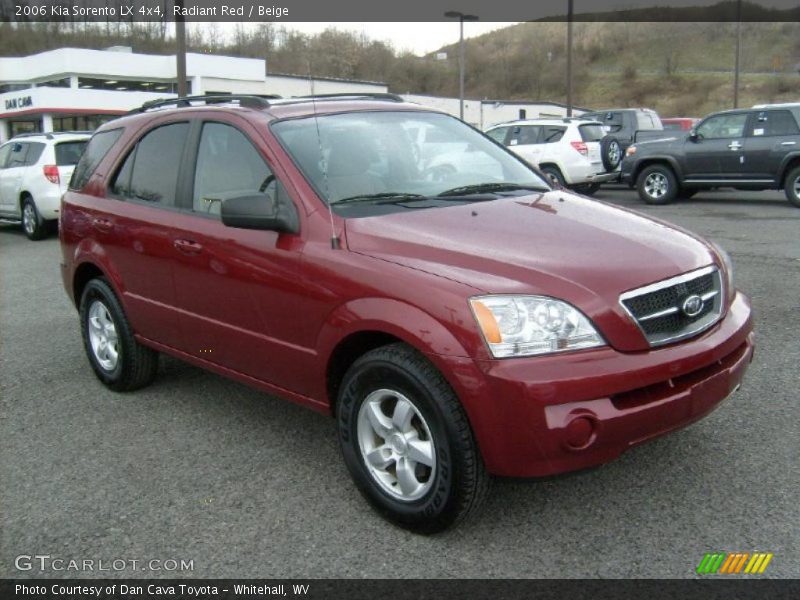 Radiant Red / Beige 2006 Kia Sorento LX 4x4