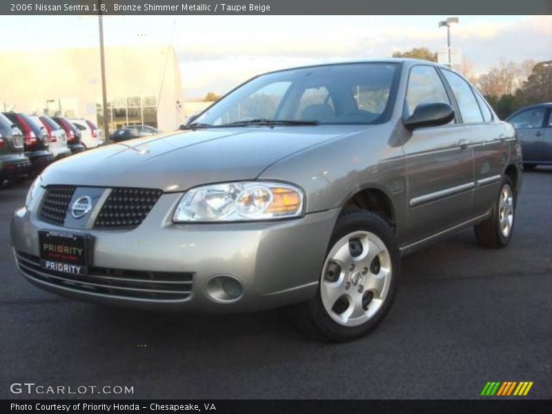Bronze Shimmer Metallic / Taupe Beige 2006 Nissan Sentra 1.8