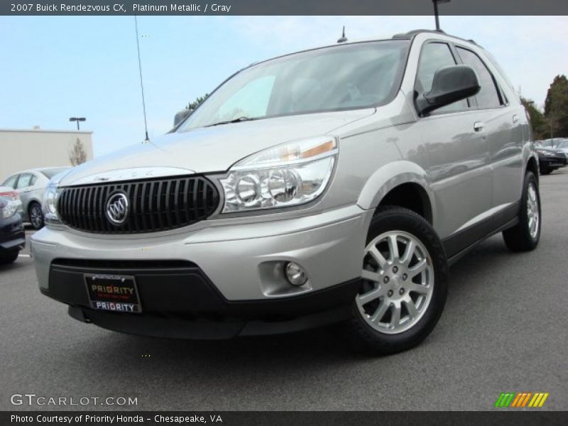 Platinum Metallic / Gray 2007 Buick Rendezvous CX