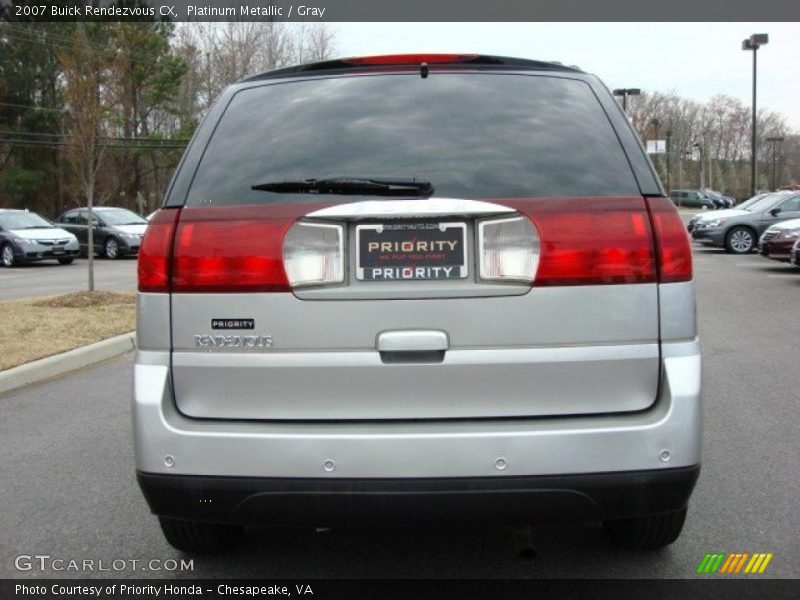 Platinum Metallic / Gray 2007 Buick Rendezvous CX