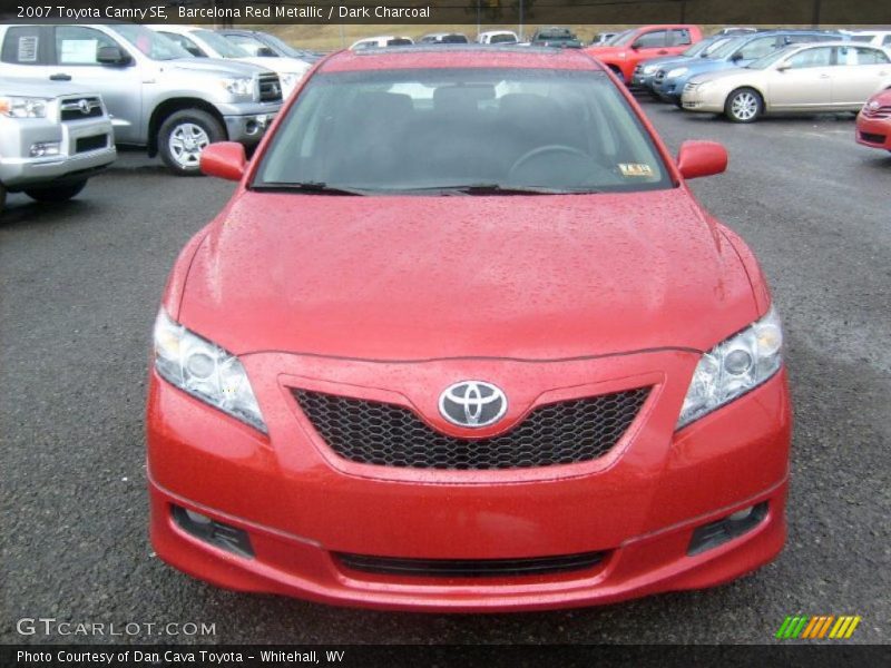 Barcelona Red Metallic / Dark Charcoal 2007 Toyota Camry SE