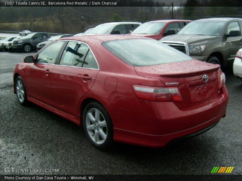 Barcelona Red Metallic / Dark Charcoal 2007 Toyota Camry SE